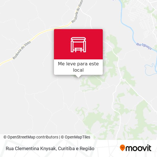 Rua Clementina Knysak mapa