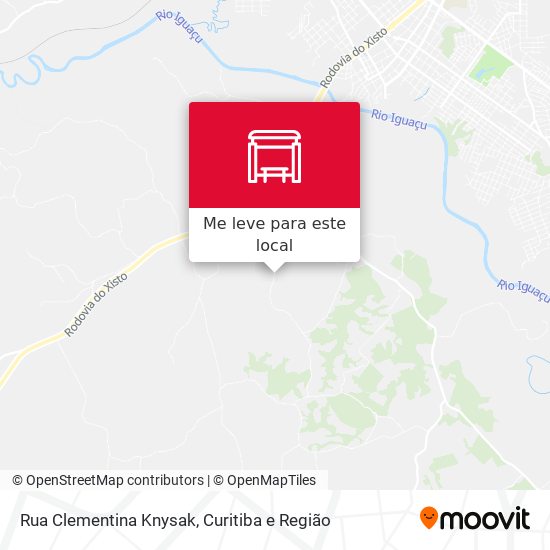 Rua Clementina Knysak mapa