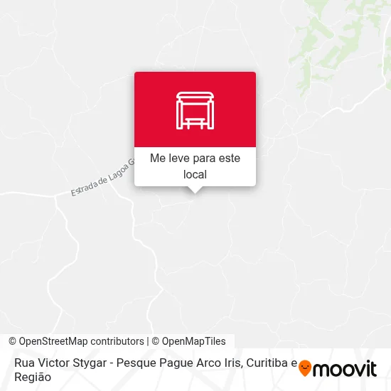 Rua Victor Stygar - Pesque Pague Arco Iris mapa