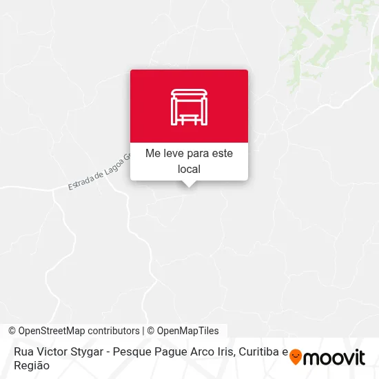 Rua Victor Stygar - Pesque Pague Arco Iris mapa