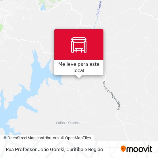 Rua Professor João Gorski mapa