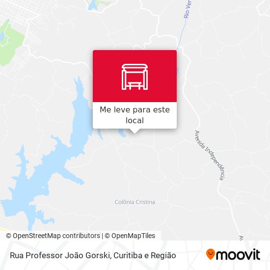 Rua Professor João Gorski mapa