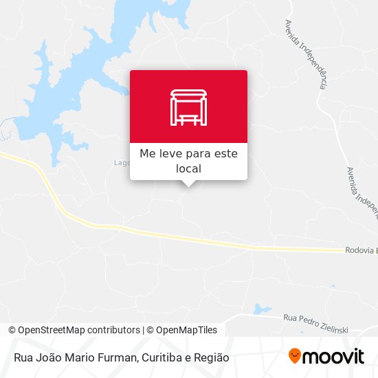 Rua João Mario Furman mapa