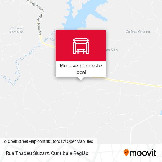 Rua Thadeu Sluzarz mapa