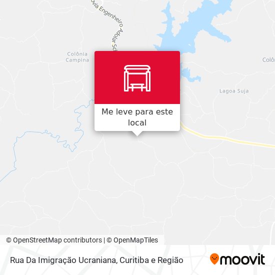 Rua Da Imigração Ucraniana mapa