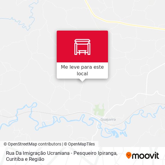 Rua Da Imigração Ucraniana - Pesqueiro Ipiranga mapa