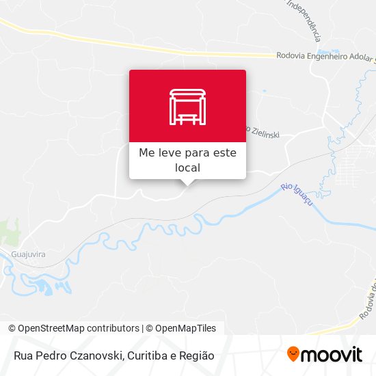 Rua Pedro Czanovski mapa