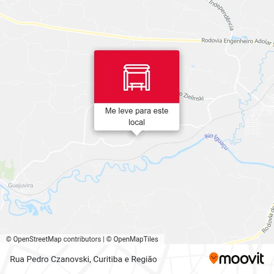 Rua Pedro Czanovski mapa