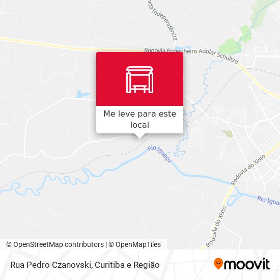 Rua Pedro Czanovski mapa