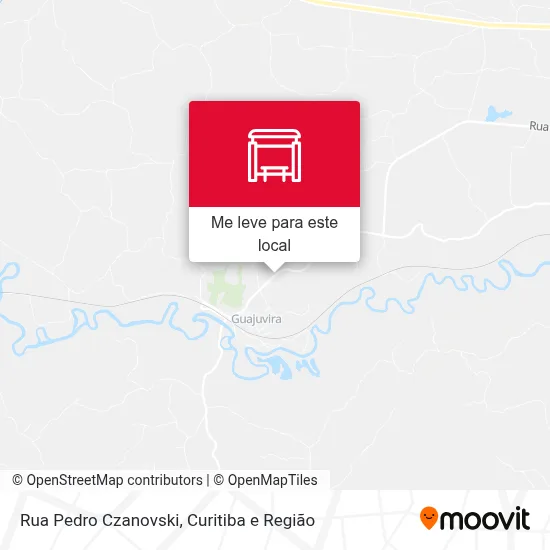 Rua Pedro Czanovski mapa