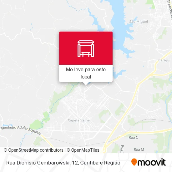 Rua Dionisio Gembarowski, 12 mapa