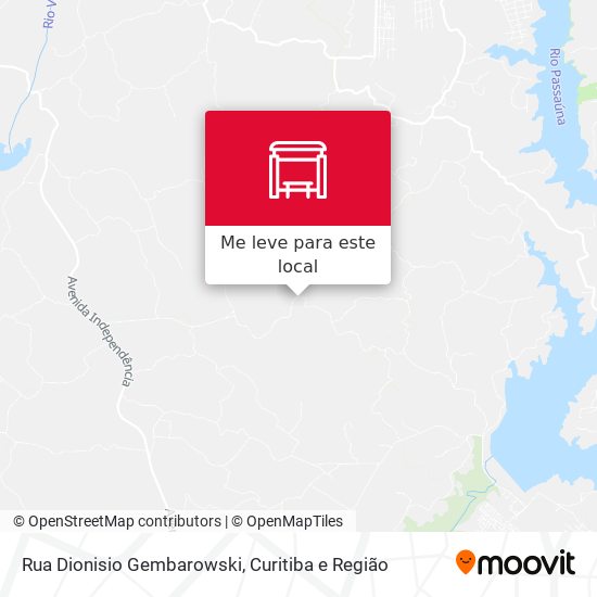 Rua Dionisio Gembarowski mapa