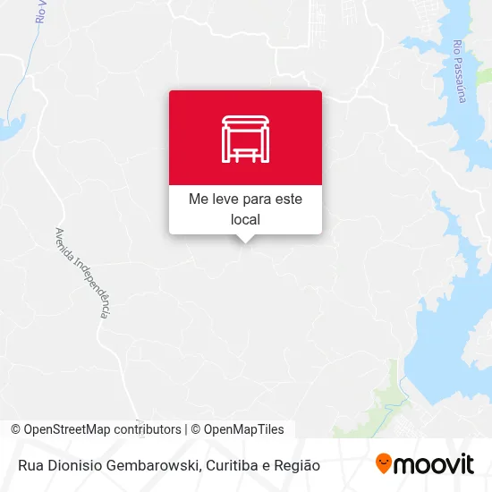 Rua Dionisio Gembarowski mapa
