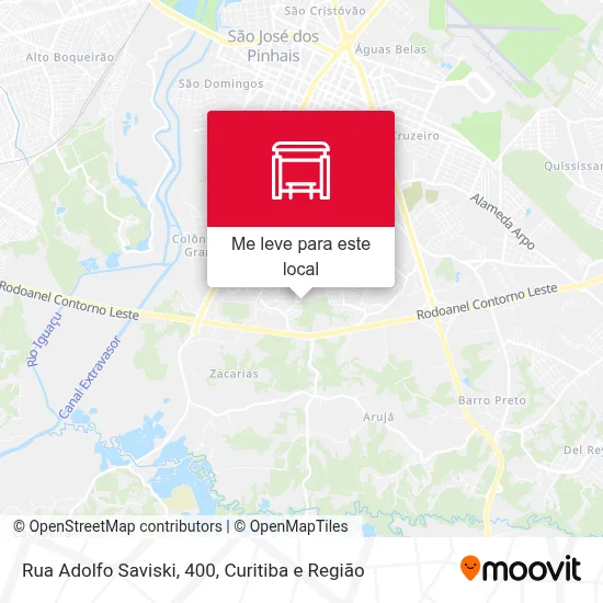 Rua Adolfo Saviski, 400 mapa