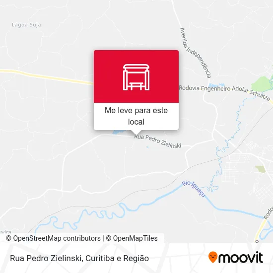 Rua Pedro Zielinski mapa