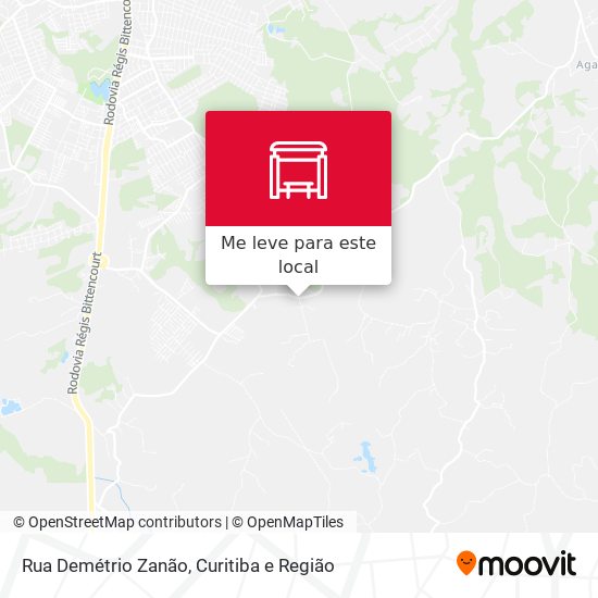 Rua Demétrio Zanão mapa