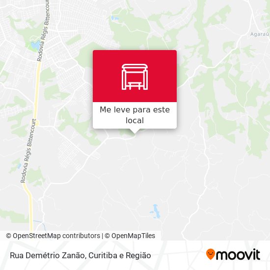 Rua Demétrio Zanão mapa