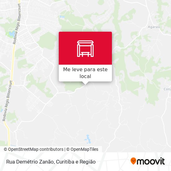 Rua Demétrio Zanão mapa