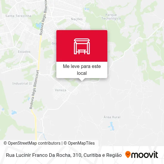 Rua Lucinir Franco Da Rocha, 310 mapa