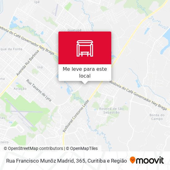 Rua Francisco Munõz Madrid, 365 mapa