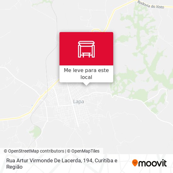 Rua Artur Virmonde De Lacerda, 194 mapa