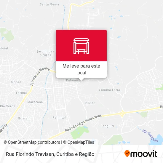 Rua Florindo Trevisan mapa