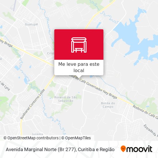Avenida Marginal Norte (Br 277) mapa
