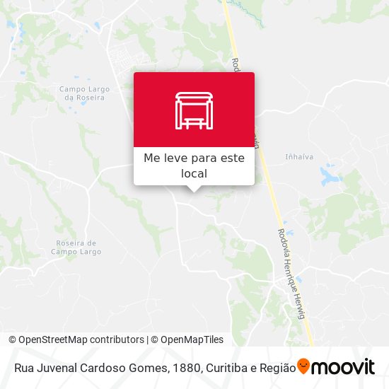 Rua Juvenal Cardoso Gomes, 1880 mapa