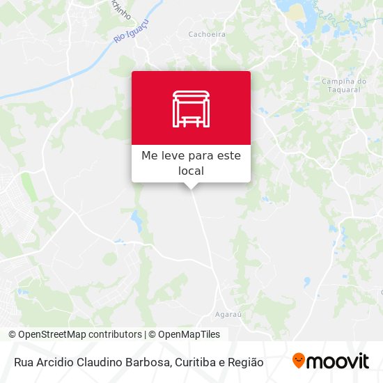 Rua Arcidio Claudino Barbosa mapa