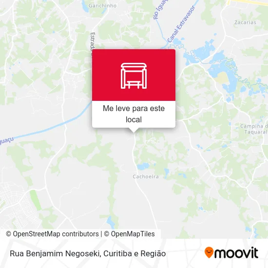Rua Benjamim Negoseki mapa