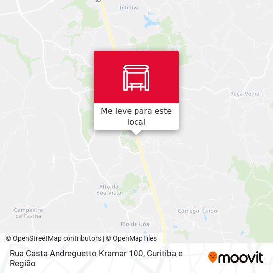 Rua Casta Andreguetto Kramar 100 mapa