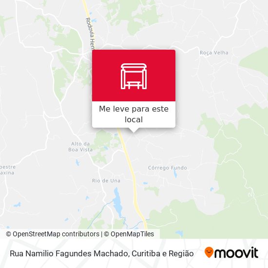 Rua Namilio Fagundes Machado mapa
