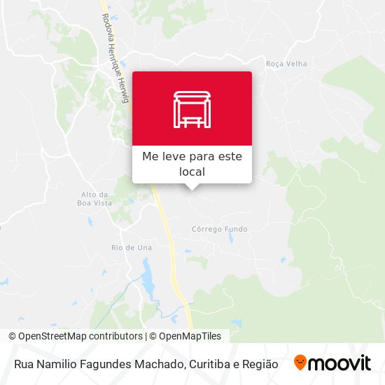Rua Namilio Fagundes Machado mapa