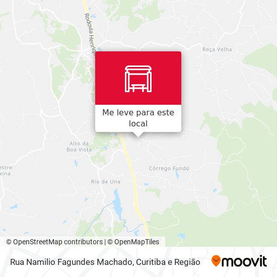 Rua Namilio Fagundes Machado mapa
