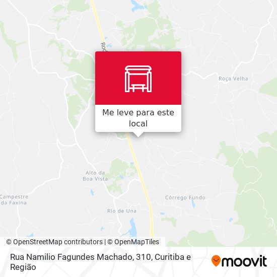 Rua Namilio Fagundes Machado, 310 mapa