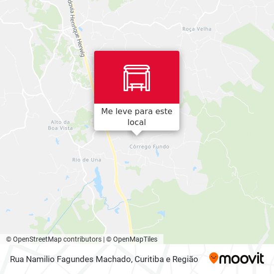 Rua Namilio Fagundes Machado mapa