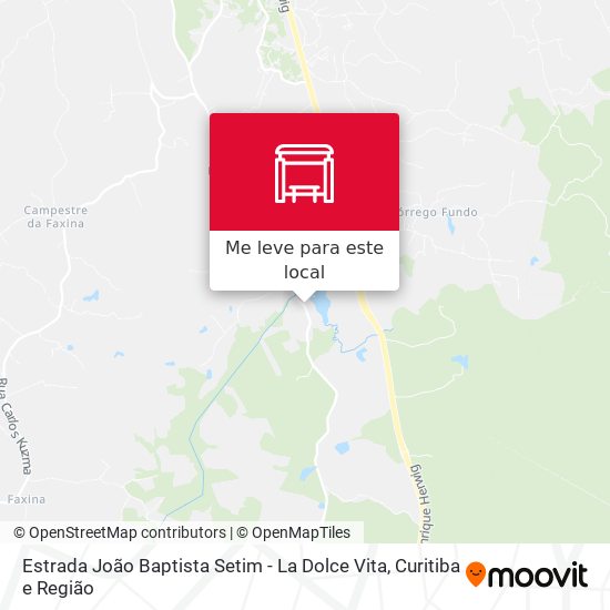 Estrada João Baptista Setim - La Dolce Vita mapa