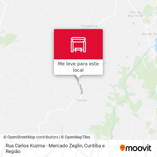 Rua Carlos Kuzma - Mercado Zeglin mapa