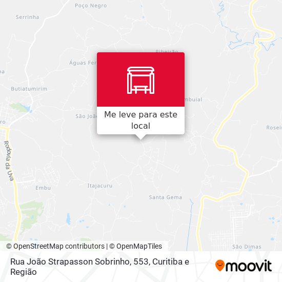 Rua João Strapasson Sobrinho, 553 mapa