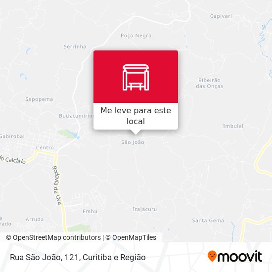Rua São João, 121 mapa