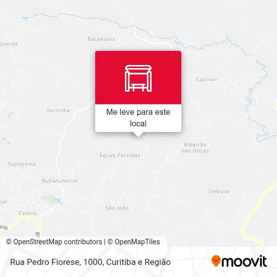 Rua Pedro Fiorese, 1000 mapa