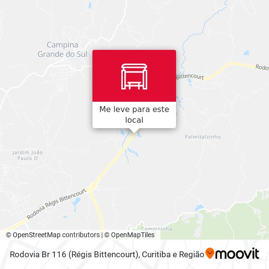 Rodovia Br 116 (Régis Bittencourt) mapa