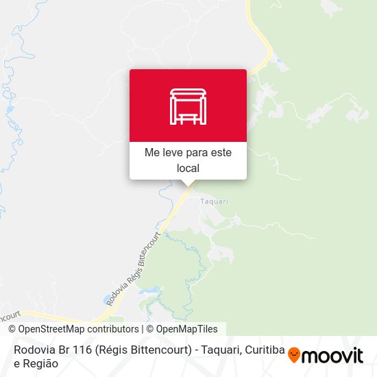 Rodovia Br 116 (Régis Bittencourt) - Taquari mapa
