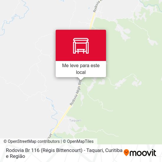 Rodovia Br 116 (Régis Bittencourt) - Taquari mapa