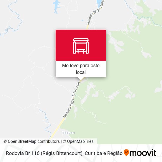 Rodovia Br 116 (Régis Bittencourt) mapa