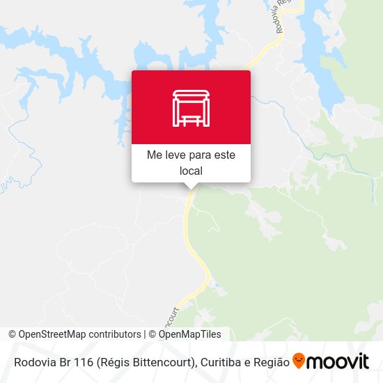 Rodovia Br 116 (Régis Bittencourt) mapa