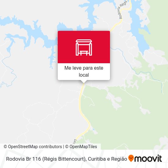 Rodovia Br 116 (Régis Bittencourt) mapa