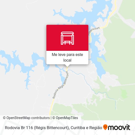 Rodovia Br 116 (Régis Bittencourt) mapa