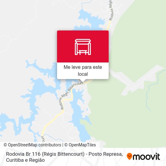 Rodovia Br 116 (Régis Bittencourt) - Posto Represa mapa