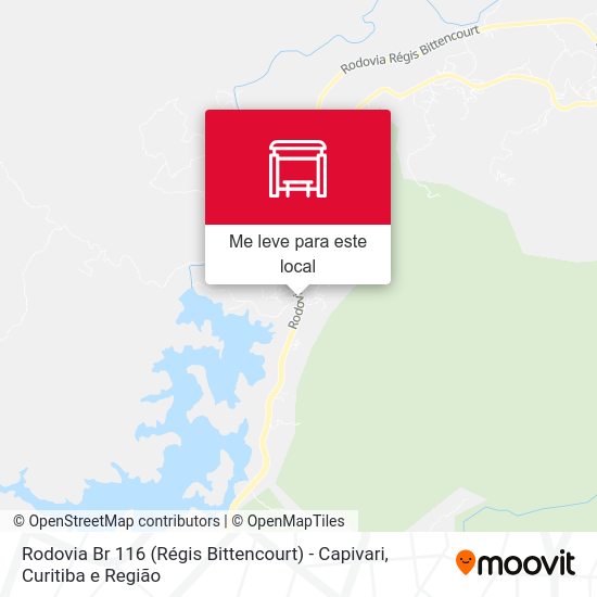 Rodovia Br 116 (Régis Bittencourt) - Capivari mapa